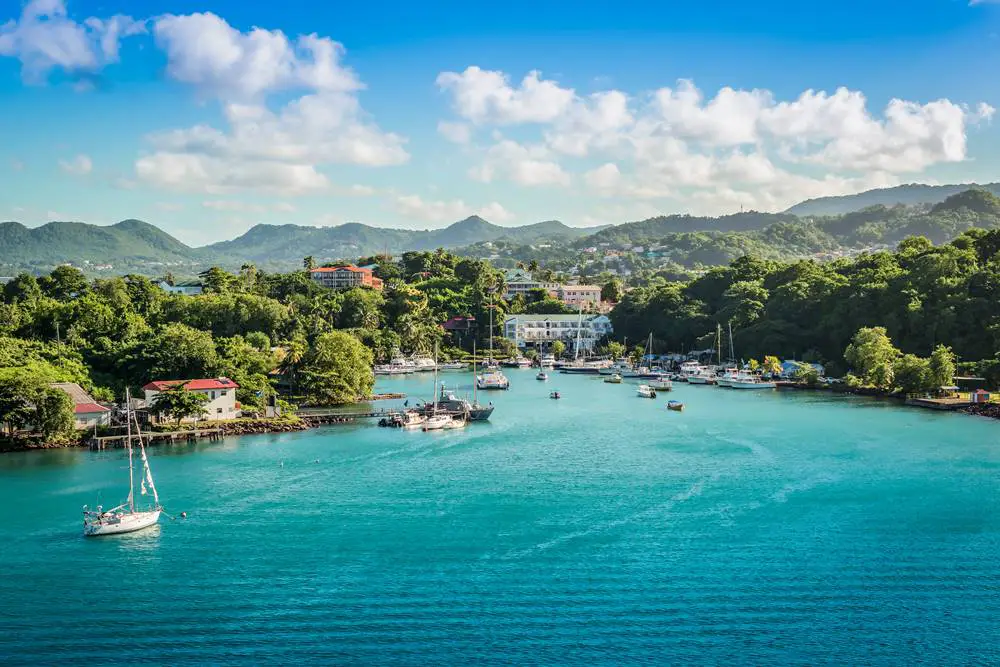 Caribbean islands, such as St. Lucia, offer stunning landscapes.