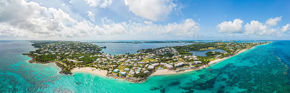 Beautiful view of the Bermudas' coastline.