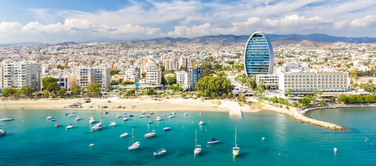 Panorama view of Limassol, one of the best places to do business in Cyprus.