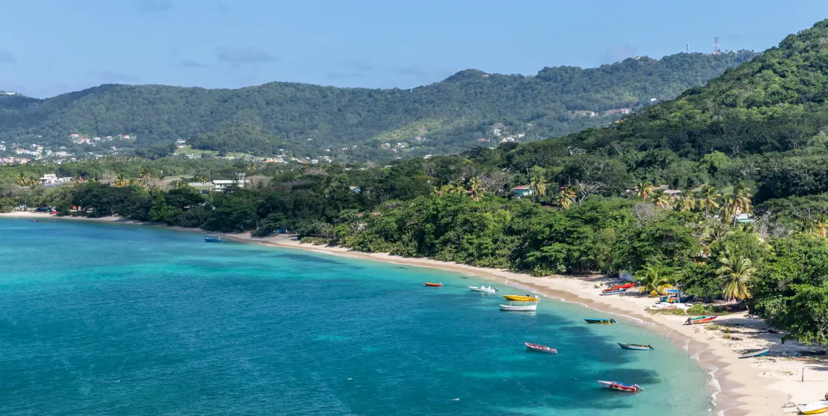 grenada carriacou panoramic beach view