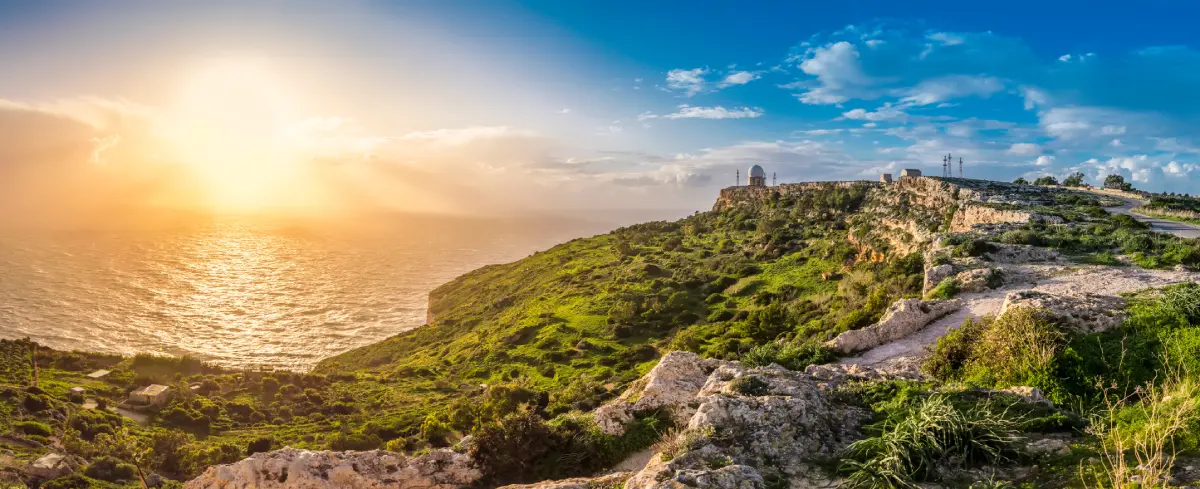 malta dingli cliffs sunset