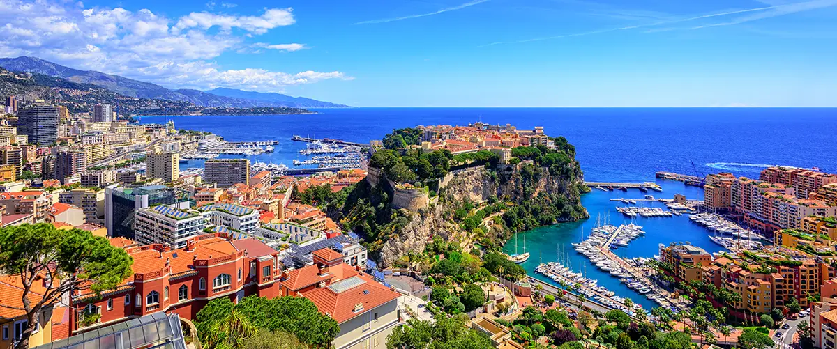 Stunning view of the Monaco landscape.