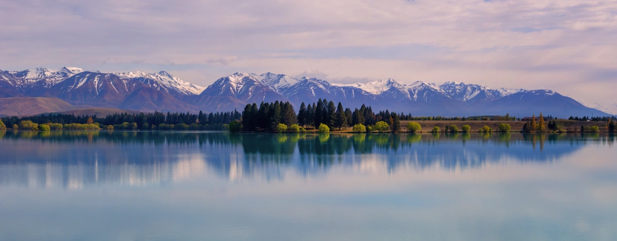 new zealand lake mountains