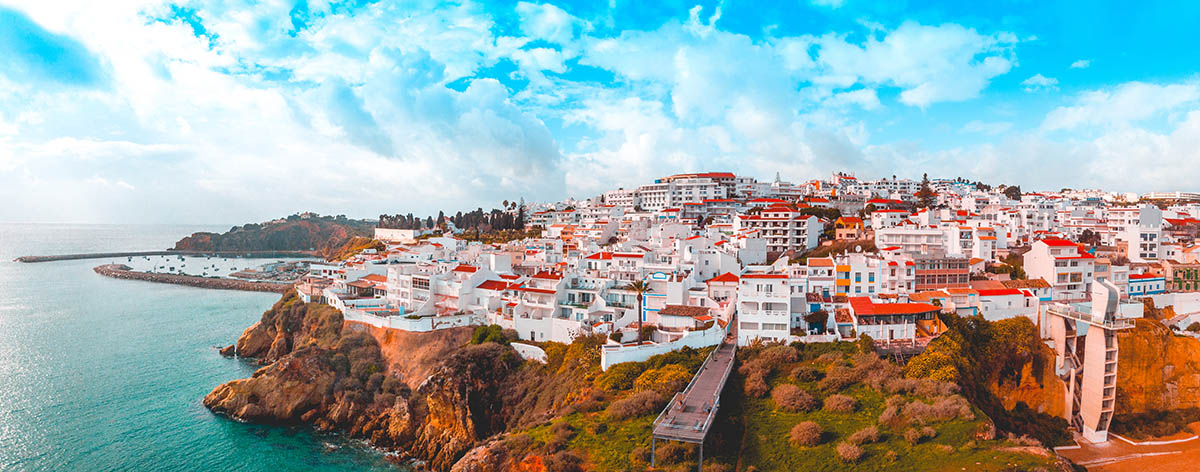 portugal albufeira residential area landscape