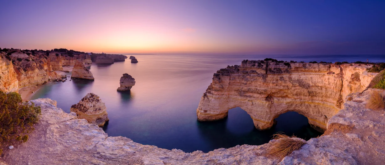 portugal algarve faro sunset