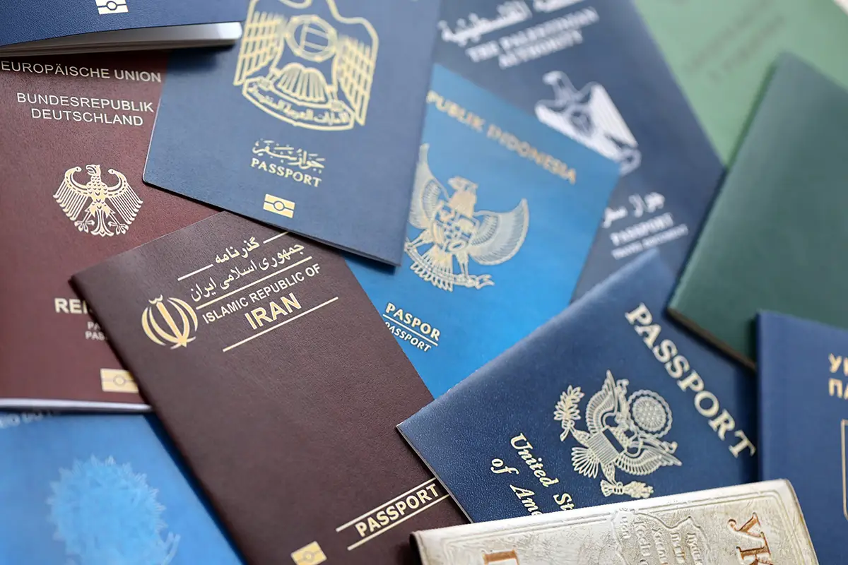 Collection of passports - some are more valuable than others.